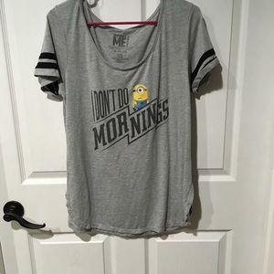 “I Don’t Do Mornings” Despicable Me Minion T-Shirt